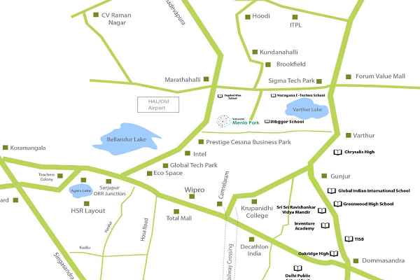 Vaswani Menlo Park Location Map