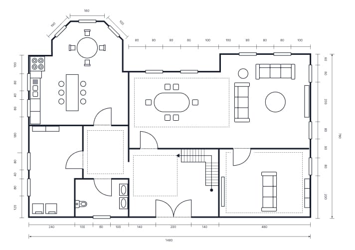 3bhk floor plan