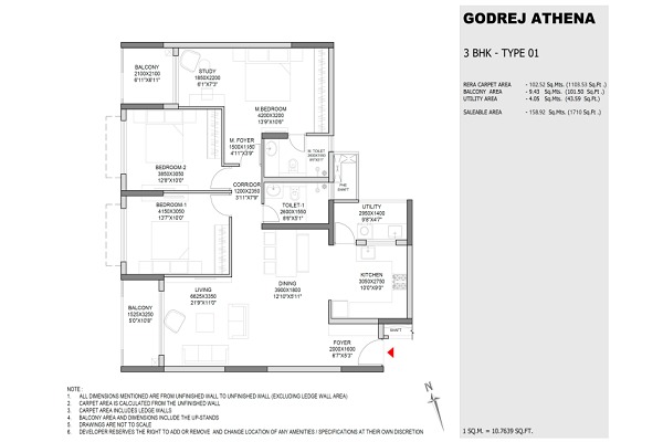 godrej athena floor plan