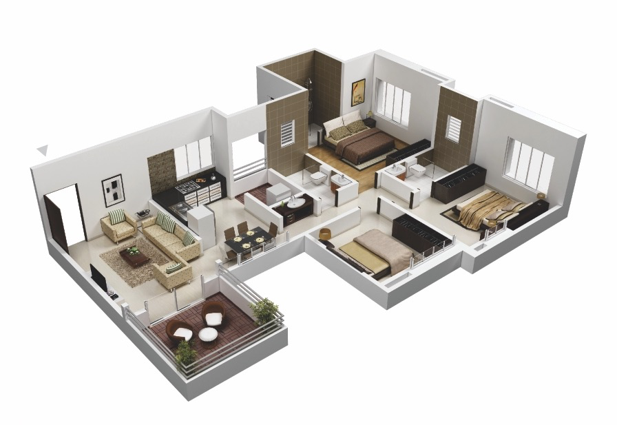 assetz 38 and banyan 3 bhk floor plan