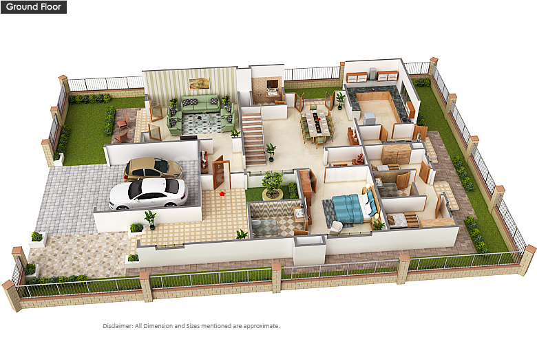 prestige golfshire 4 bhk  floor plan