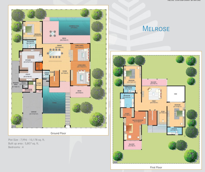 century wintersun 4 bhk floor plan