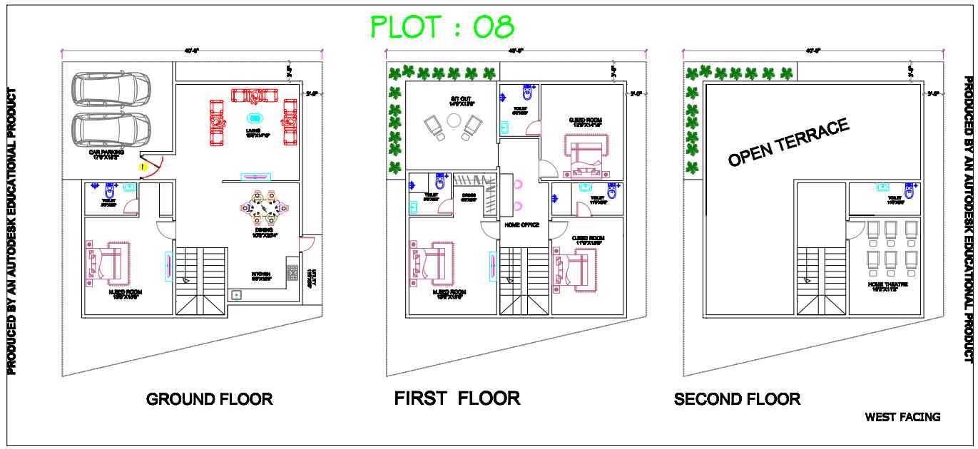 Ranav Tranquil Haven 4 BHK Villa Floor Plan