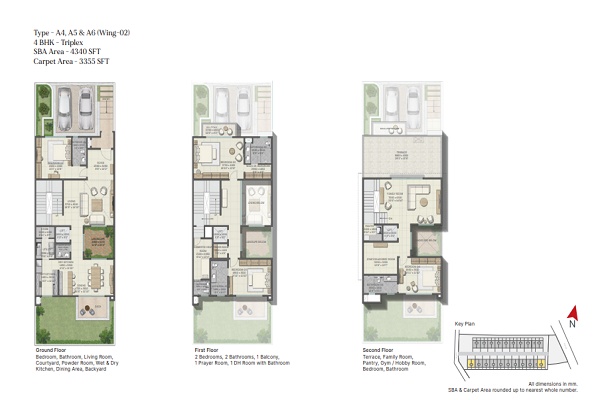 sobha galera 4 bhk floor plan