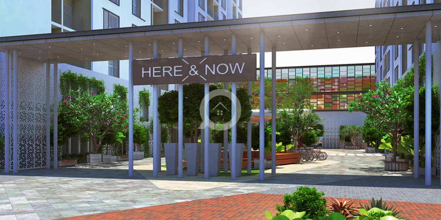 Assetz here and now apartments entrance