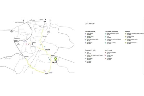 Assetz 18 And Oak Location Map