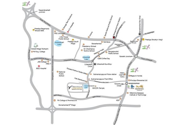 Prestige Lake Ridge Location Map