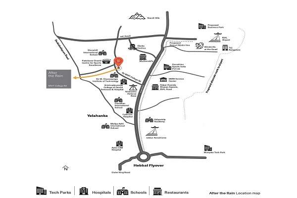 After The Rain Location Map