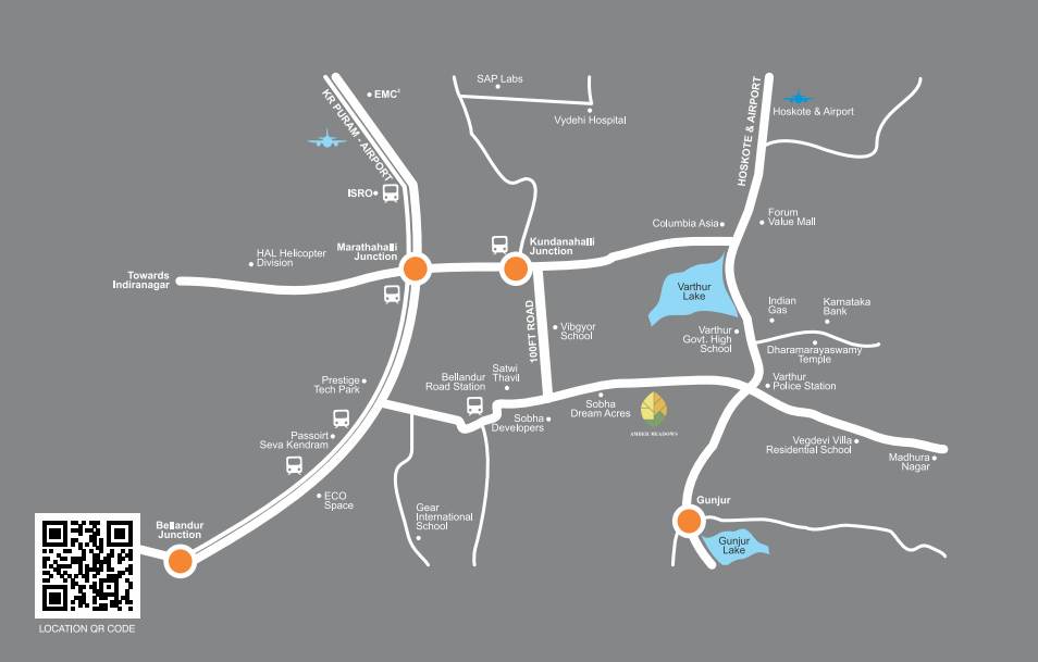 Amber Meadows Location Map