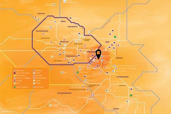 Assetz East Point Location Map