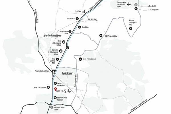 Assetz Soho and Sky Location Map