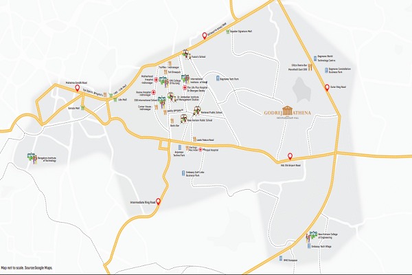 Godrej Athena Location Map