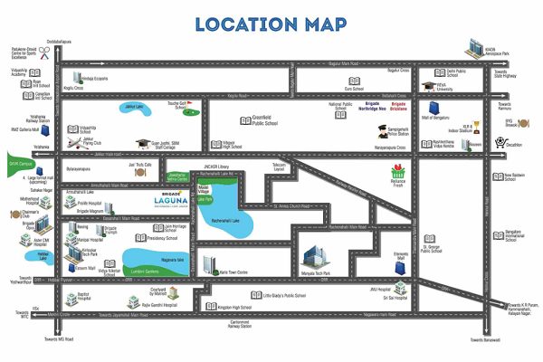 Brigade Laguna Location Map