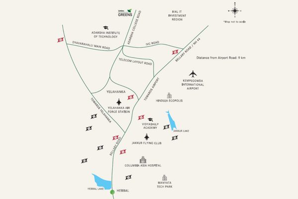 Century Greens Location Map