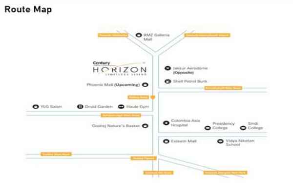 Century Horizon Location Map