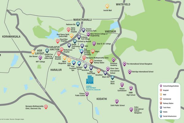 Godrej Park Retreat Location Map