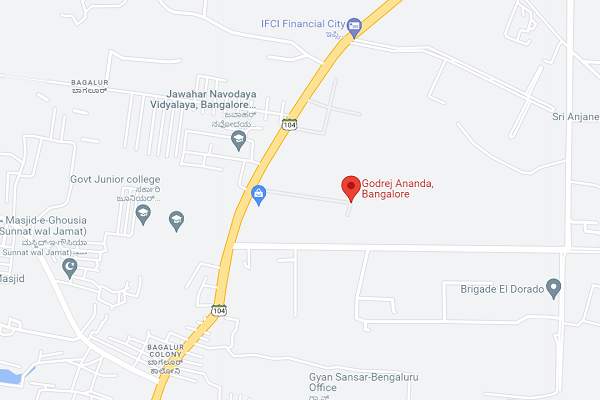 Godrej Ananda Location map