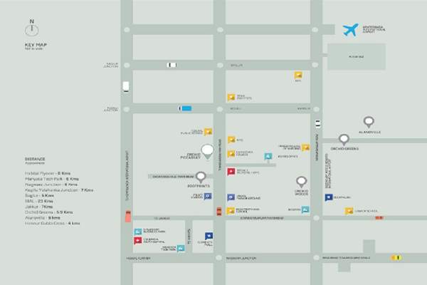 Goyal Orchid Piccadilly Location Map