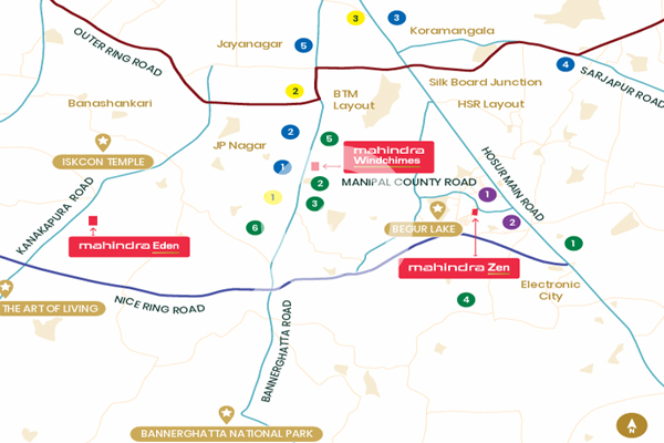 Mahindra  Zen Location map