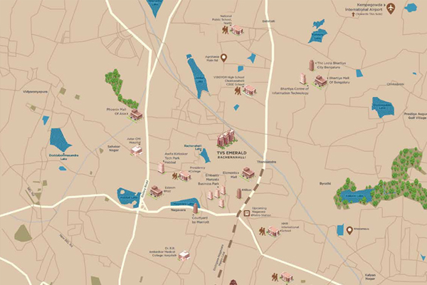 TVS Emerald Isle of trees location map