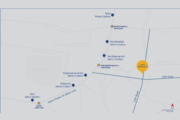 Sobha Neopolis Location Map