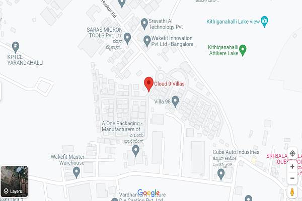 Prasiddhi Cloud 9 Twin Villa Location Map