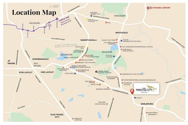 Prestige City Location Map