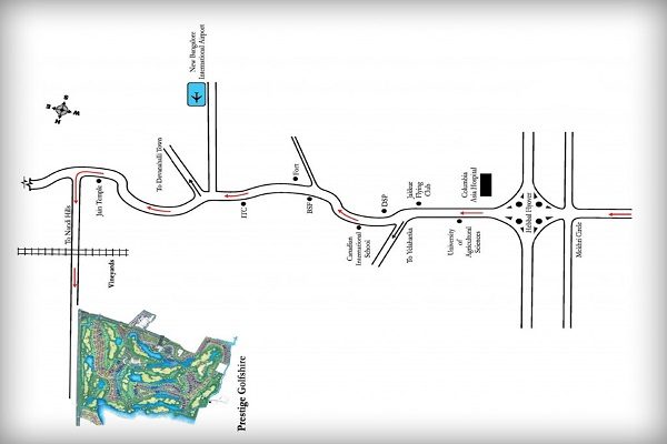 Prestige Golfshire Location Map