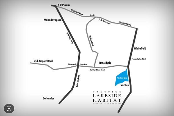 Prestige Lakeside Habitat Location Map