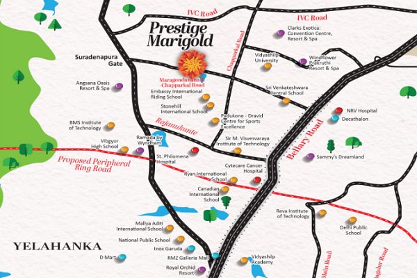 Prestige Merigold Location Map