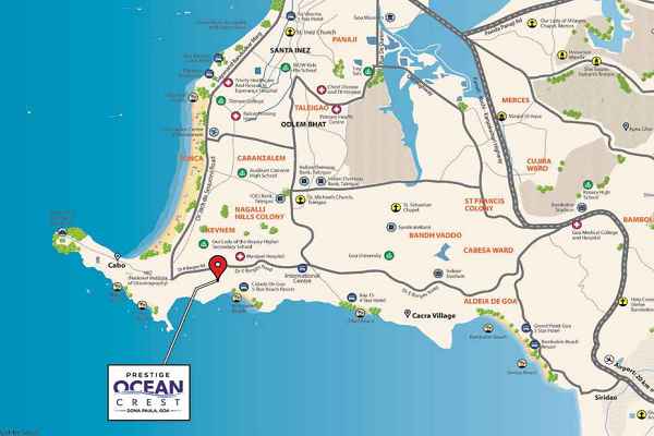 Prestige Ocean Crest Location Map
