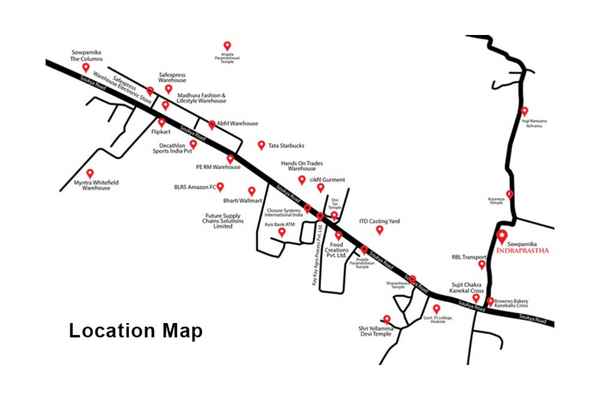 Sowparnika Indraprastha Location Map