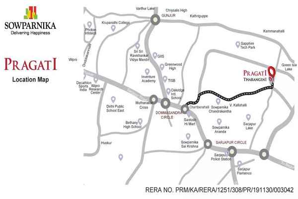 Sowparnika Pragati Location Map