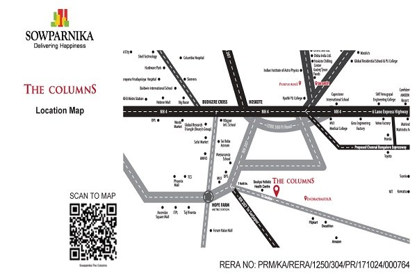 Sowparnika The Column Location Map