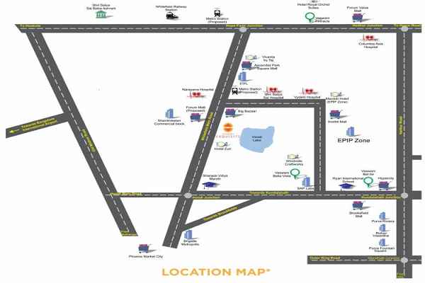 Vaswani Exquisite Location Map