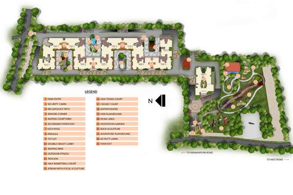 Salarpuria Sattva Misty Charm Master Plan