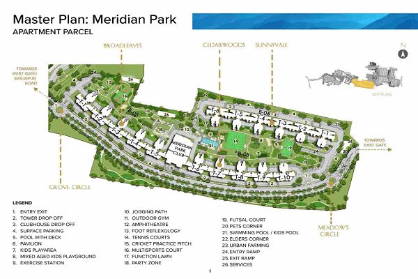 Prestige Meridian Park Master Plan