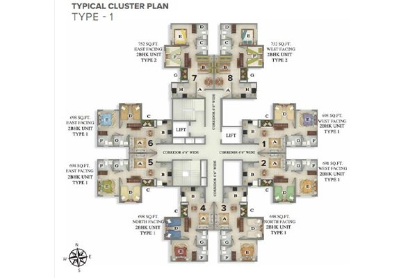 Shriram Dil Chahta Hai Typical Plan