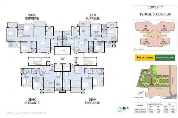 L & T Raintree Boulevard Typical Plan