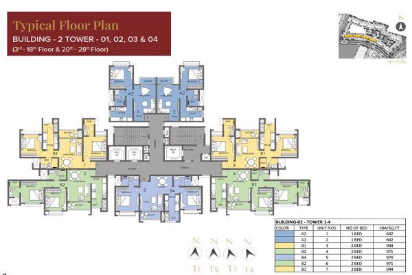 Prestige Eden Park Typical Plan