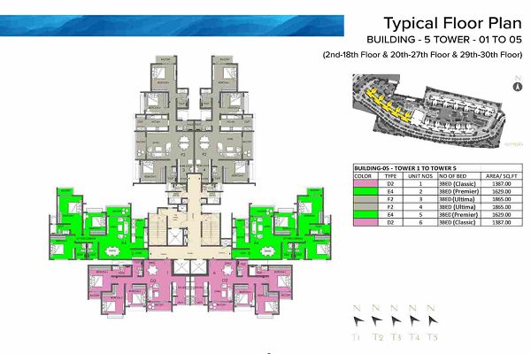 Prestige Meridian Park Typical Plan