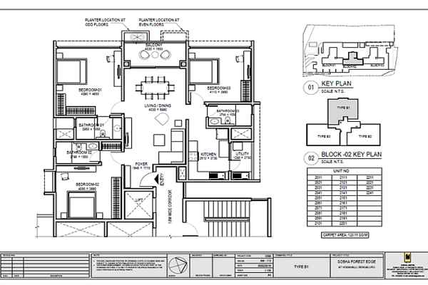 Sobha Forest Edge Typical Plan