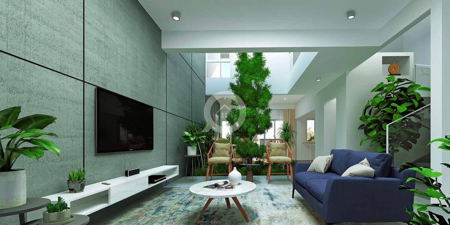Assetz earth and essence villa living room