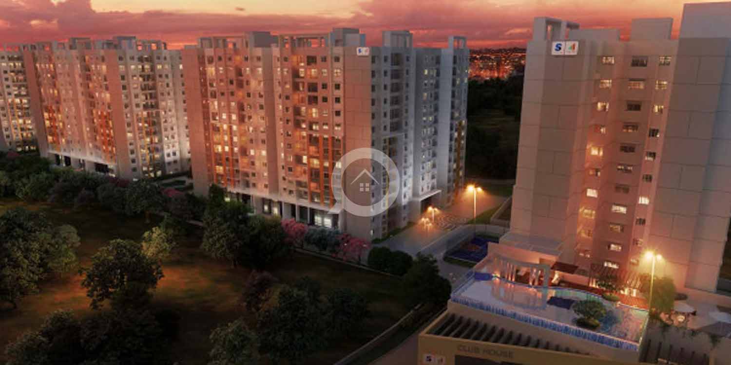 Salarpuria Sattva Misty Chram Apartments Building Night View